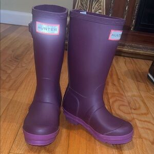 Hunter Deep Purple Waterproof Boots
